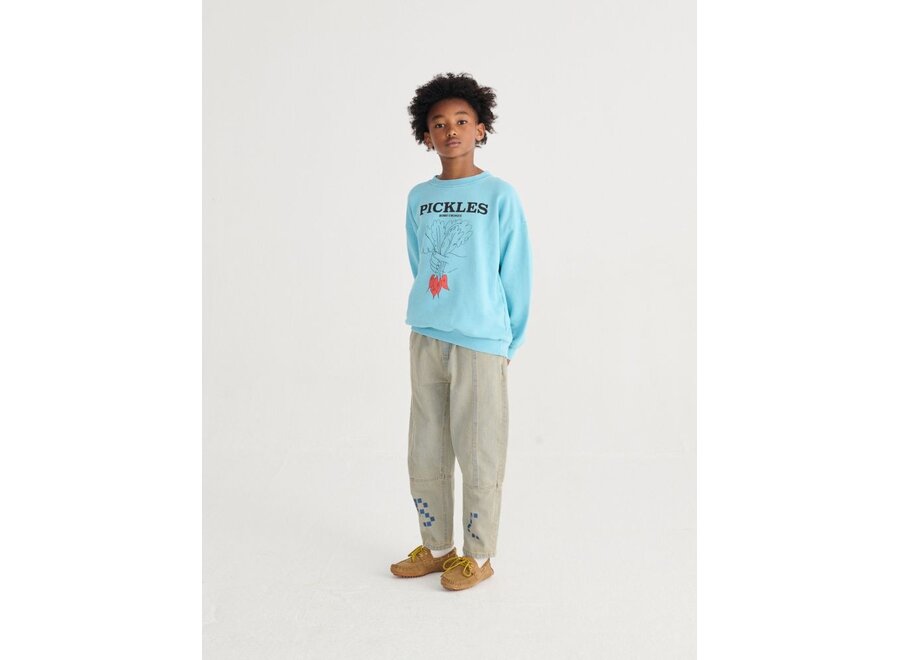 Bobo Choses | Bunch Of Vegetables Sweatshirt Light Blue