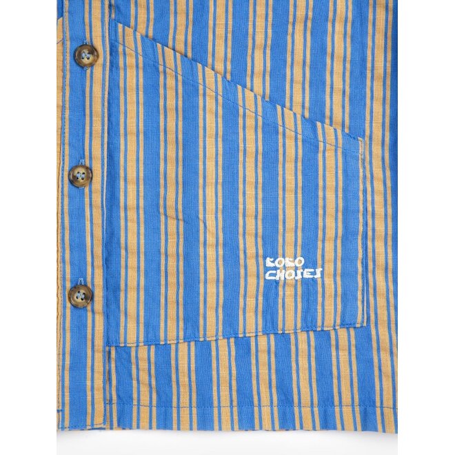 Bobo Choses | New Hairline Woven Shirt Navy Blue