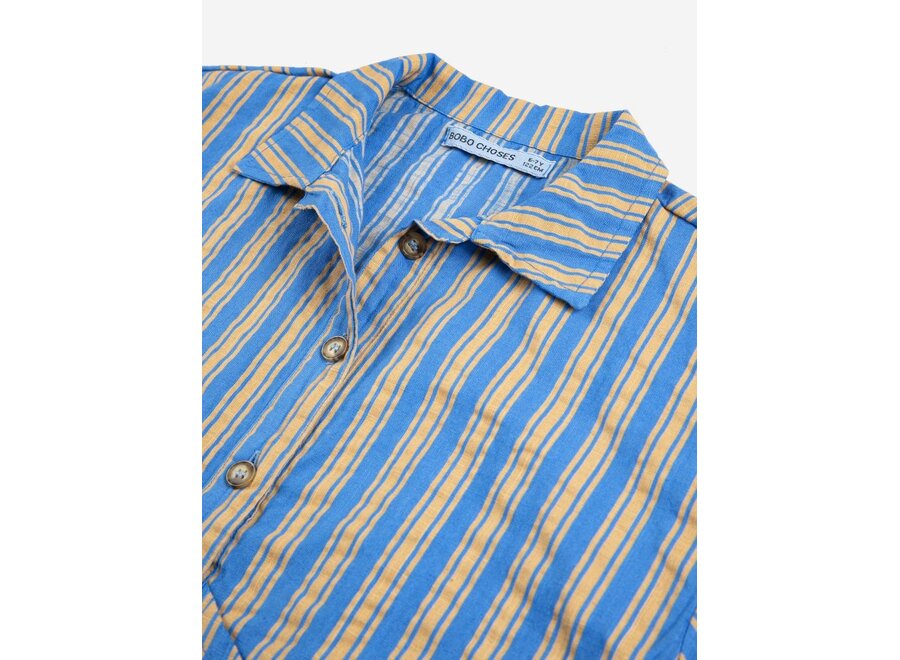 Bobo Choses | New Hairline Woven Shirt Navy Blue