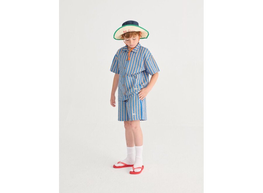 Bobo Choses | New Hairline Woven Shirt Navy Blue