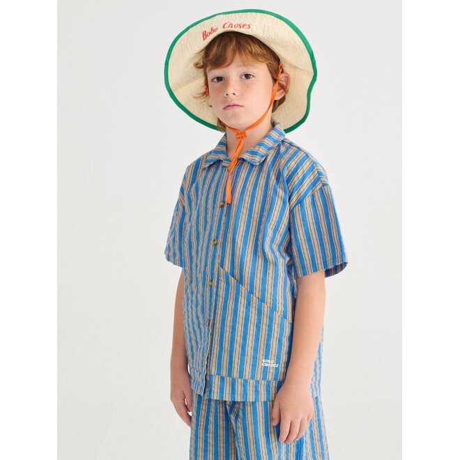 Bobo Choses | New Hairline Woven Shirt Navy Blue