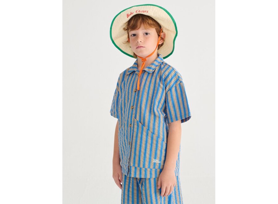 Bobo Choses | New Hairline Woven Shirt Navy Blue