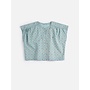 Bobo Choses | Daisy Mosaic All Over Woven Top Light Blue