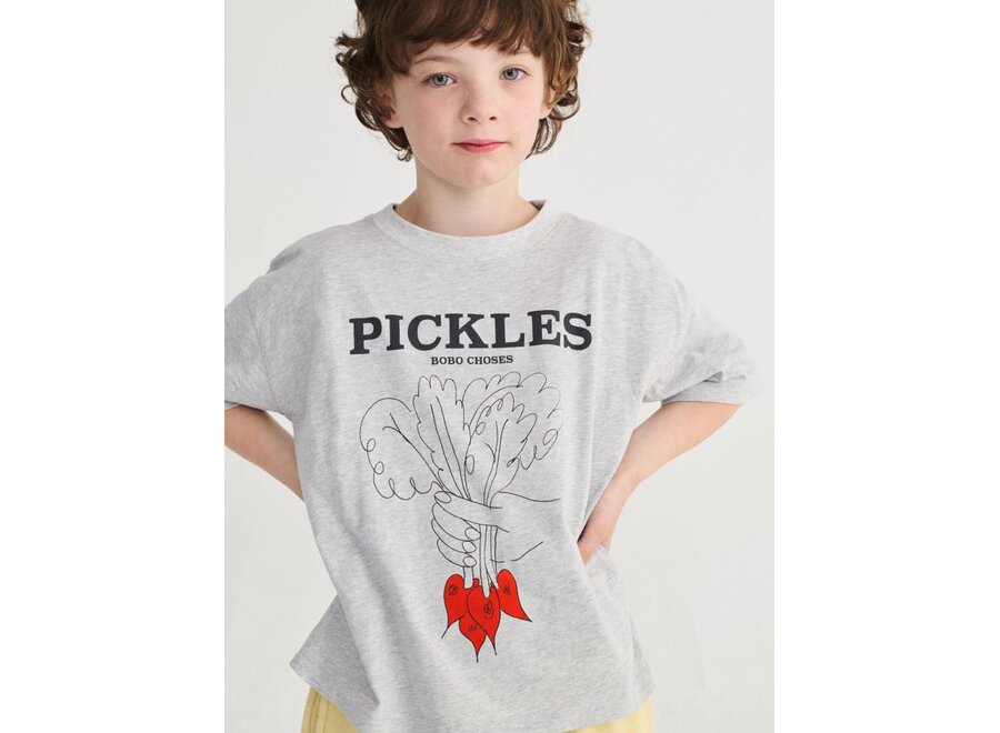 Bobo Choses | Bunch Of Vegetables T-Shirt Heather Grey