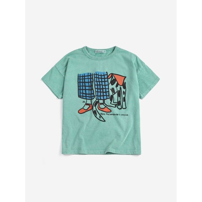 Bobo Choses | Dog Friendship T-Shirt Green