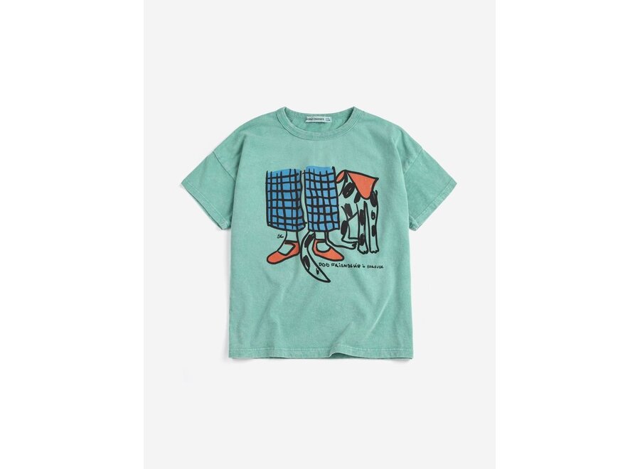 Bobo Choses | Dog Friendship T-Shirt Green