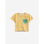 Bobo Choses | Yellow Stripes Terry Cloth Tshirt Yellow