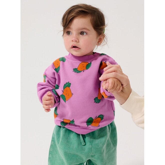 Bobo Choses | Tangerine All Over Sweatshirt Fuchsia