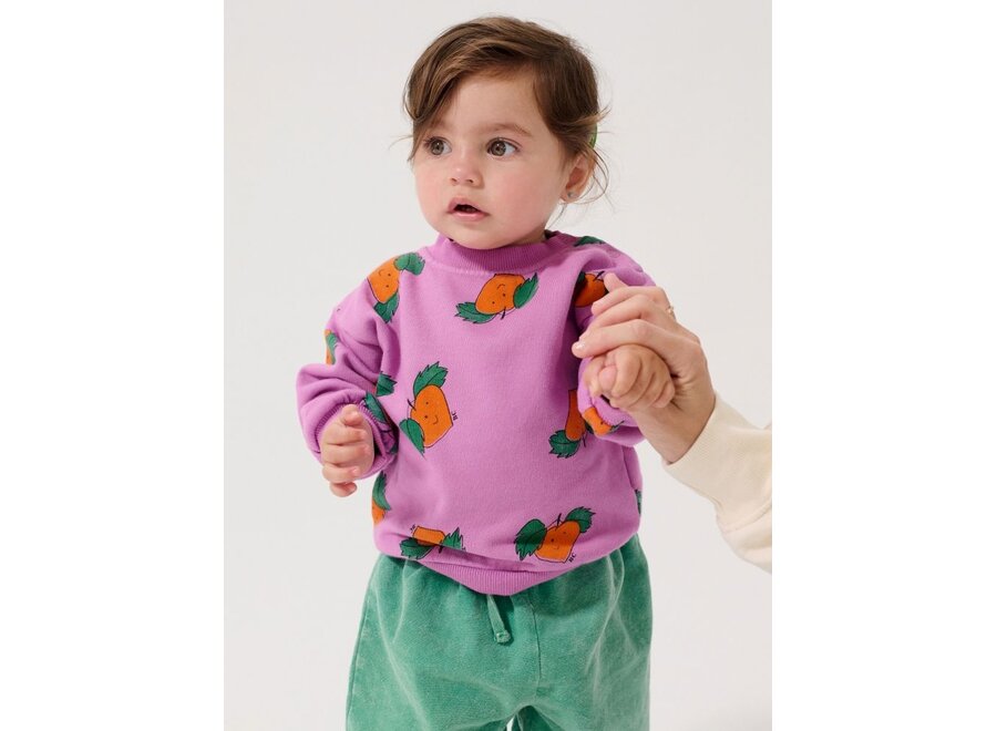 Bobo Choses | Tangerine All Over Sweatshirt Fuchsia