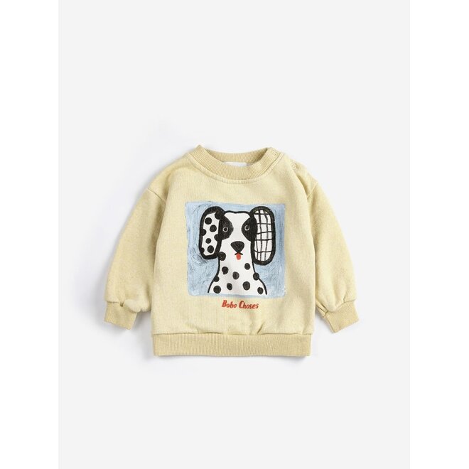 Bobo Choses | Van Dog Baby Sweatshirt Yellow
