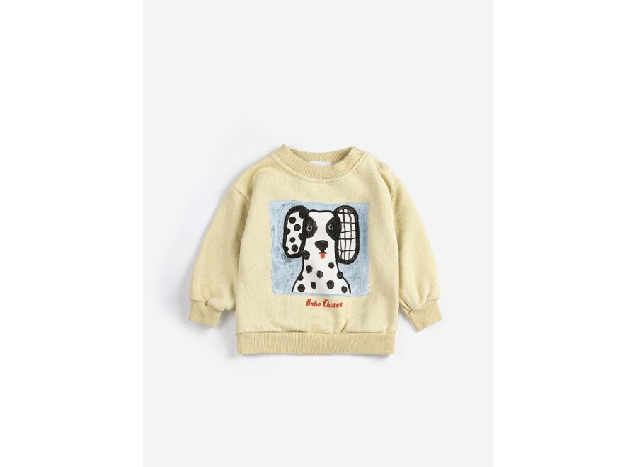 Bobo Choses | Van Dog Sweartshirt Baby Yellow