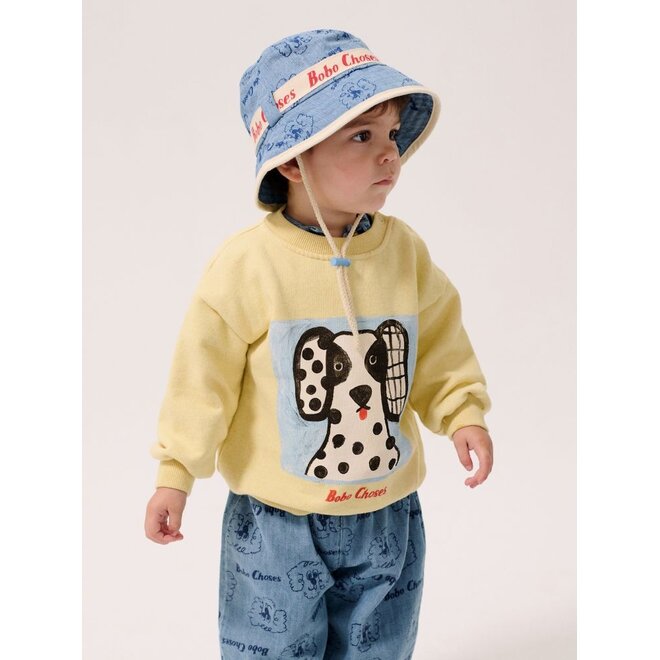 Bobo Choses | Van Dog Baby Sweatshirt Yellow