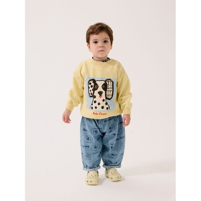 Bobo Choses | Van Dog Baby Sweatshirt Yellow