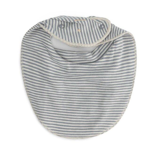 Gray Label | Baby Bib GOTS Stone Grey / Cream