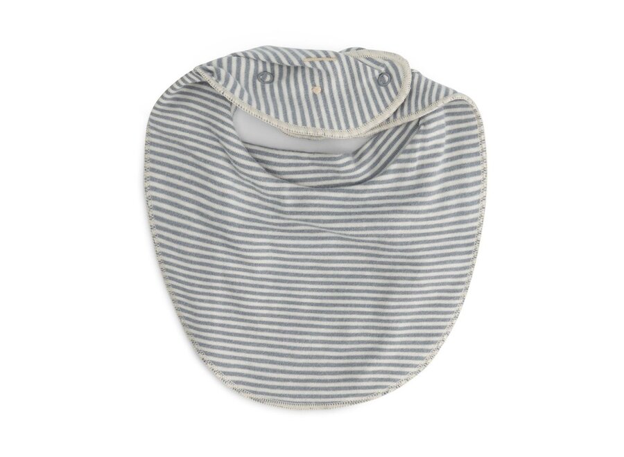 Gray Label | Baby Bib GOTS Stone Grey / Cream