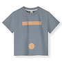 Gray Label | Oversized Tee w/ Logo GOTS Stone Grey / Melon
