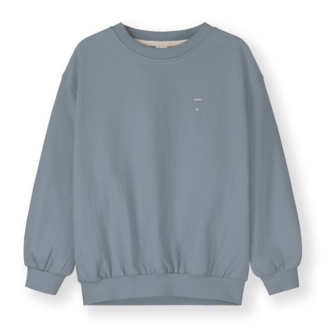 Dropped Shoulder Sweater GOTS Stone Grey
