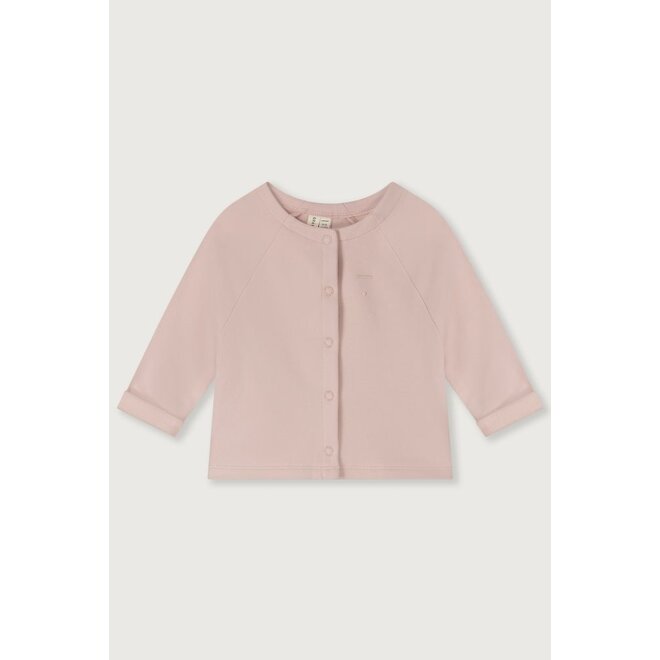 Baby Raglan Cardigan GOTS Faded Pink
