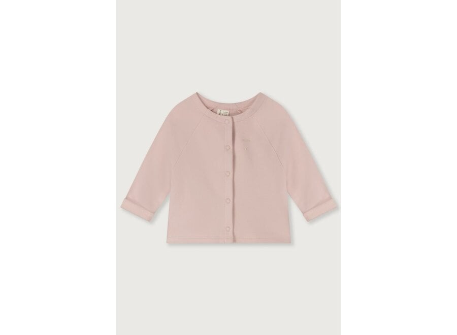 Baby Raglan Cardigan GOTS Faded Pink