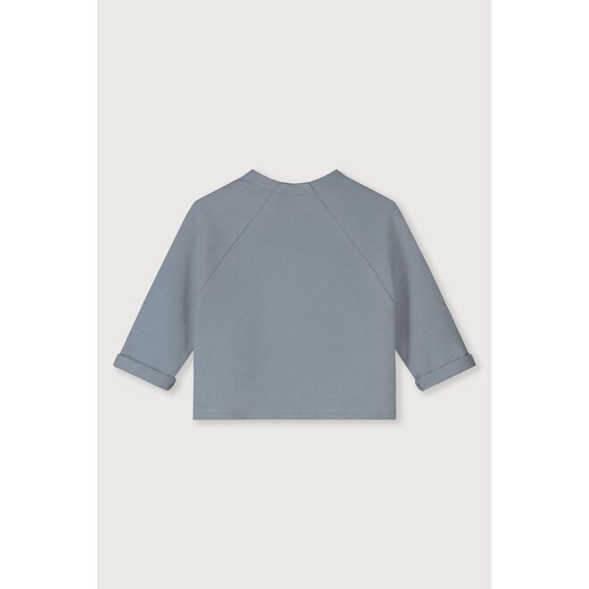 Gray Label | Baby Raglan Cardigan GOTS Stone Grey