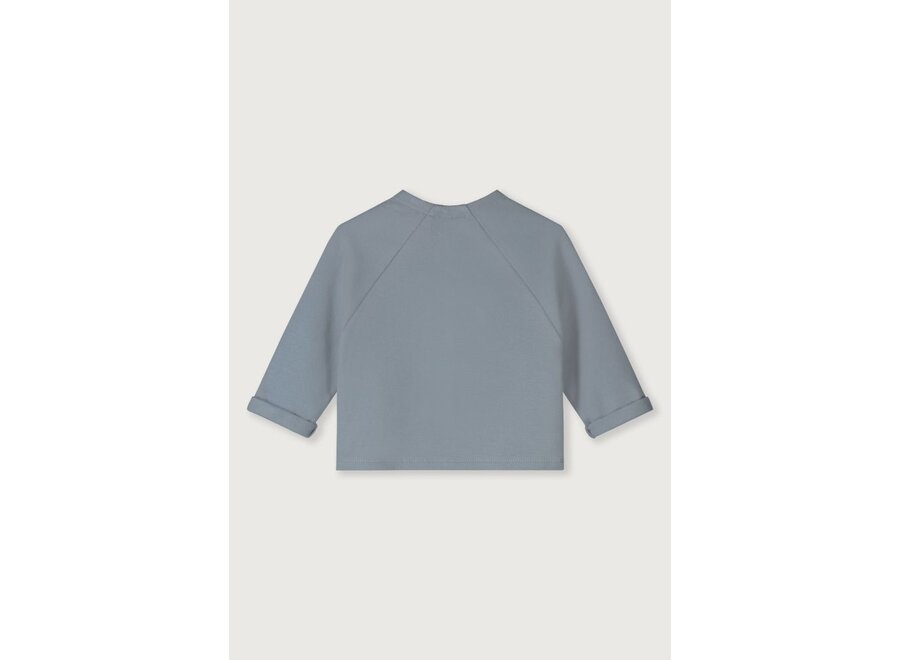 Gray Label | Baby Raglan Cardigan GOTS Stone Grey