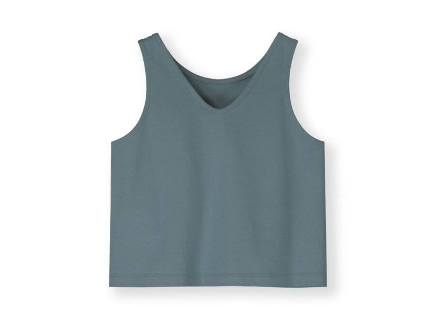 Gray Label | Boxy Tank Top GOTS Blue Grey