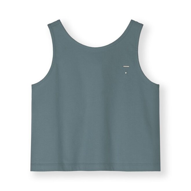 Boxy Tank Top GOTS Blue Grey