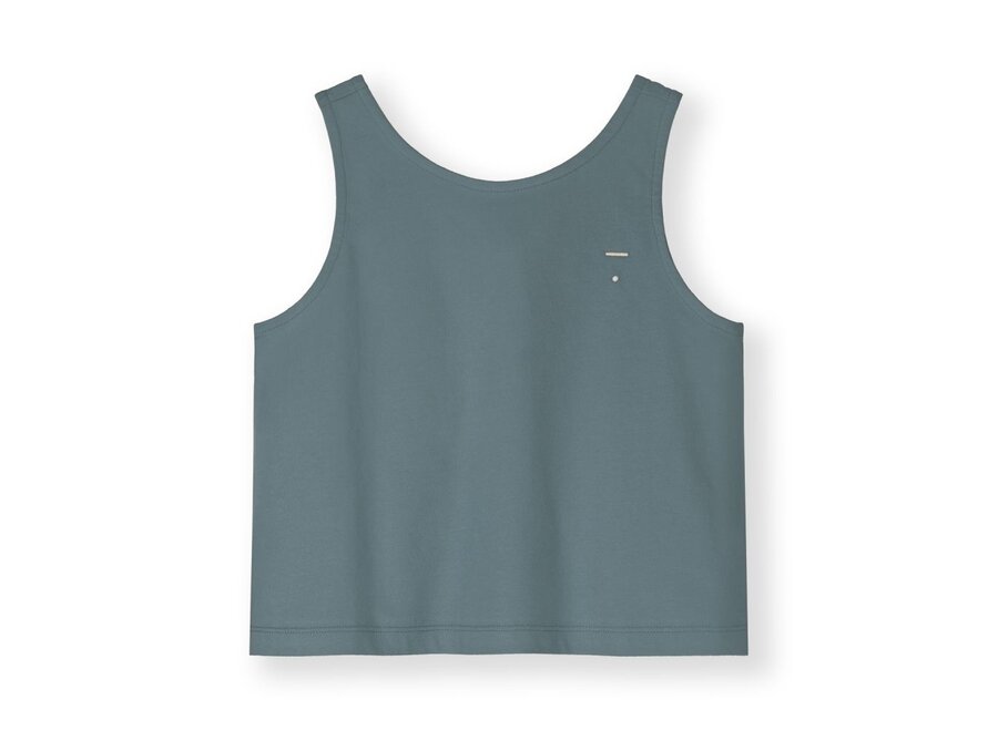 Boxy Tank Top GOTS Blue Grey