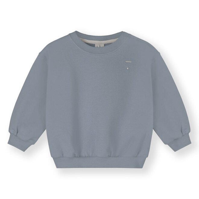 Baby Dropped Shoulder Sweater GOTS Stone Grey