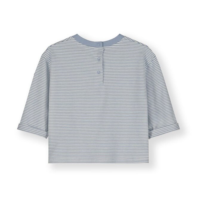 Gray Label | Baby L/S Pocket Tee GOTS Stone Grey / Cream