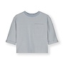 Gray Label | Baby L/S Pocket Tee GOTS Stone Grey / Cream