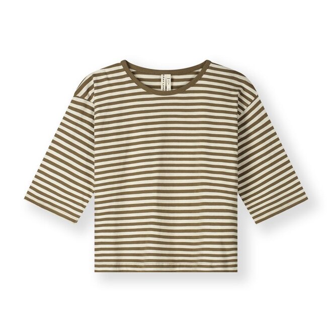 Gray Label | Dropped Shoulder Tee GOTS Woody / Cream