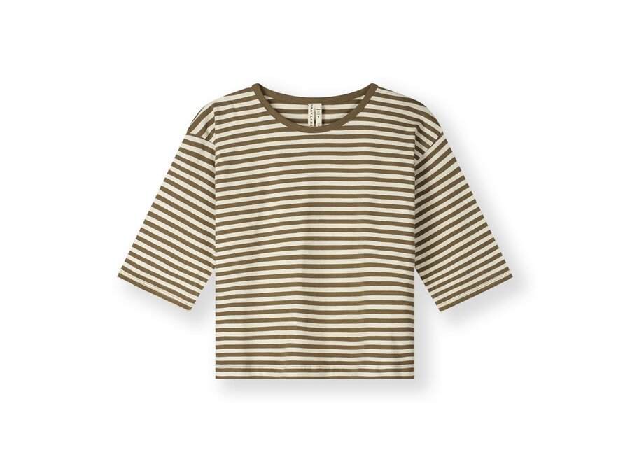 Gray Label | Dropped Shoulder Tee GOTS Woody / Cream