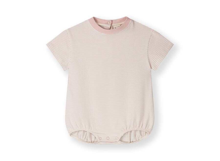Baby Tee Suit GOTS Faded Pink / Cream