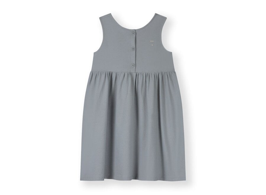 Sleeveless Dress GOTS Stone Grey