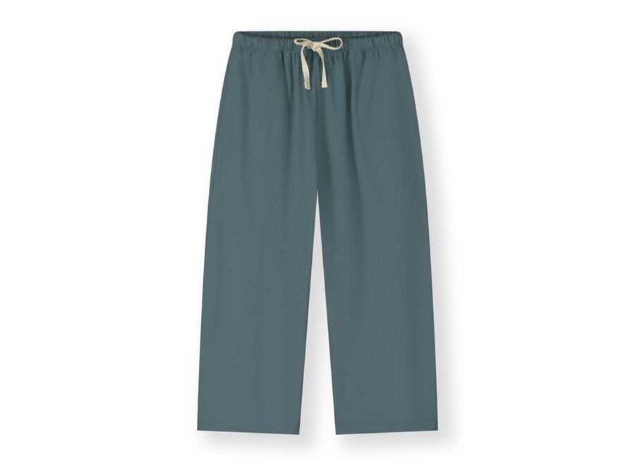 Pull Up Trousers GOTS Blue Grey