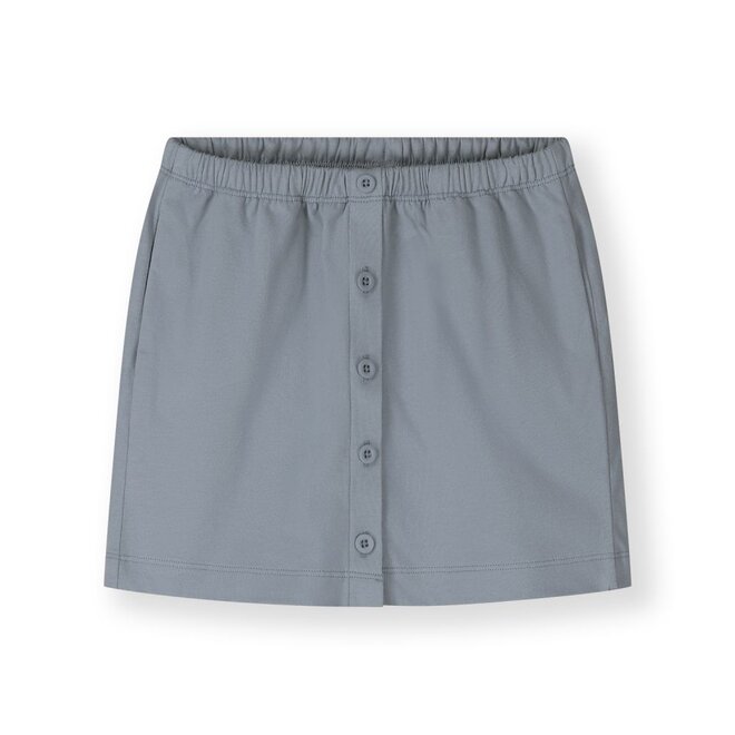 Skirt with Buttons GOTS Stone Grey