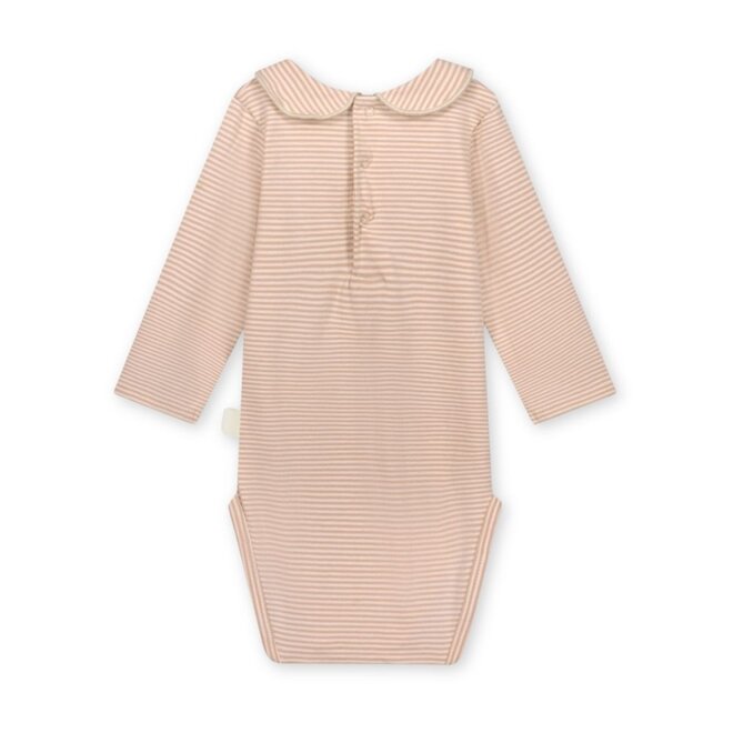 Gray Label | Baby Collar Onesie GOTS Faded Pink / Cream