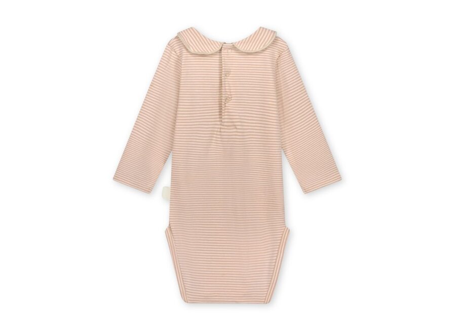 Gray Label | Baby Collar Onesie GOTS Faded Pink / Cream