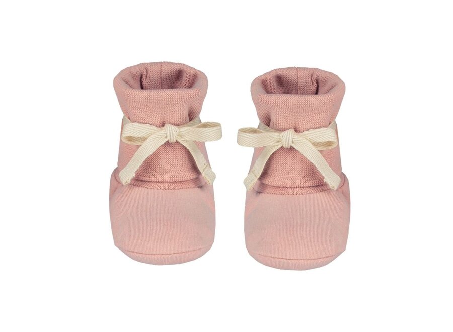 Baby Booties GOTS Faded Pink