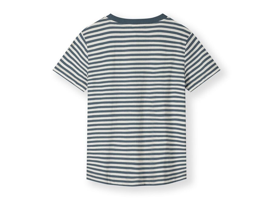 Gray Label | Oversized Tee GOTS Blue Grey / Cream