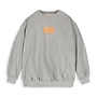 Gray Label | Dropped Shoulder Sweater GOTS 15Y Grey Melange / Bright Melon