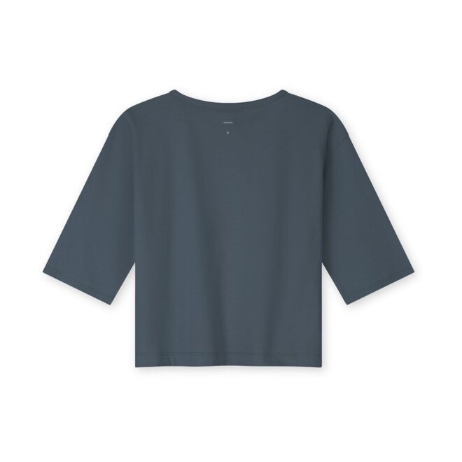 Gray Label | Dropped Shoulder Tee GOTS Blue Grey