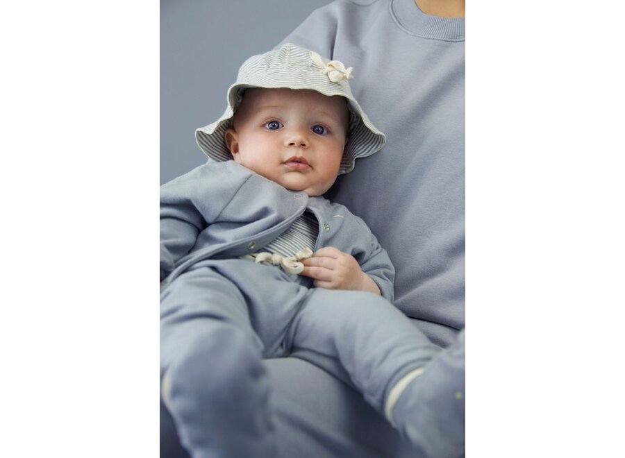 Gray Label | Baby Raglan Cardigan GOTS Stone Grey