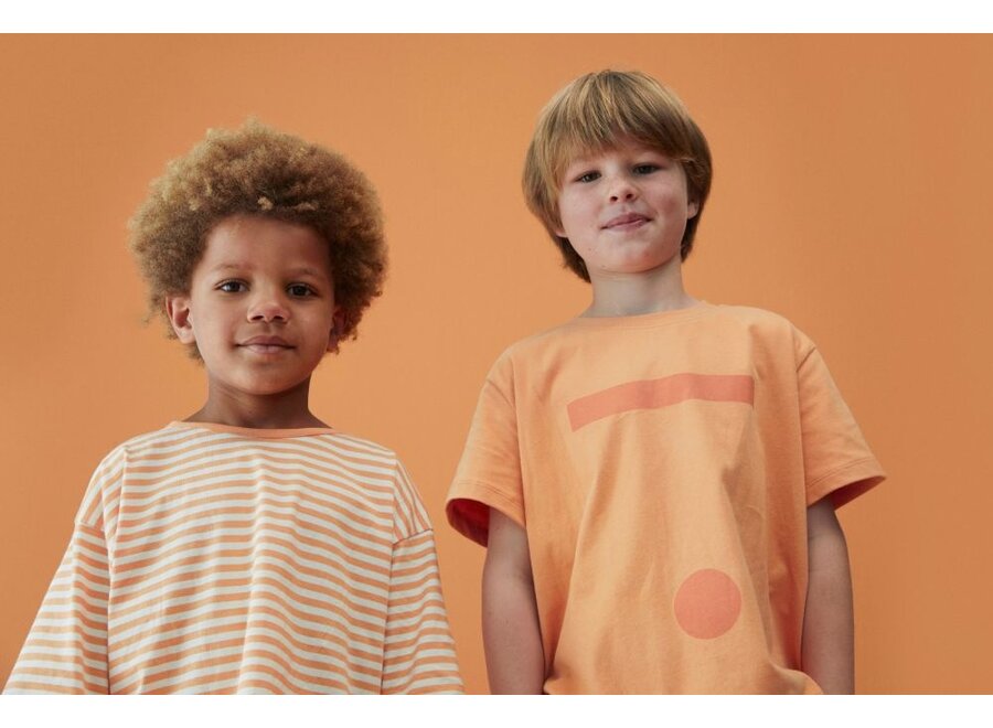 Gray Label | Dropped Shoulder Tee GOTS Melon / Cream