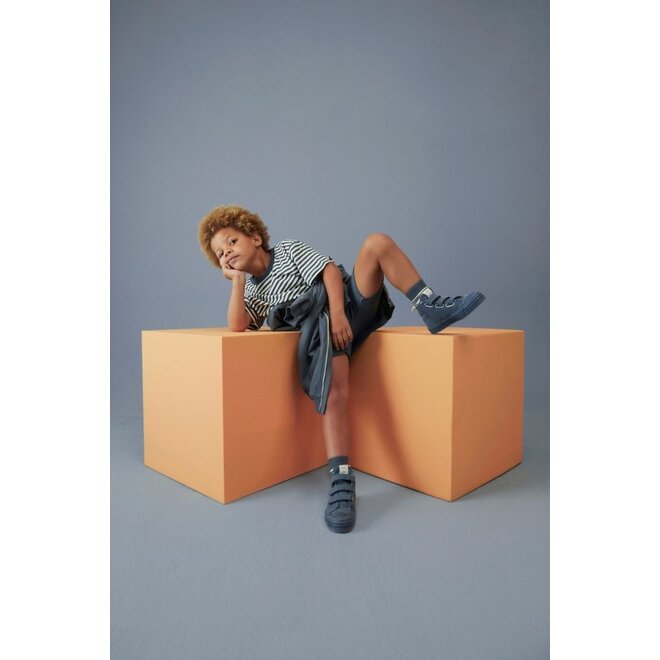 Gray Label | Oversized Tee GOTS Blue Grey / Cream