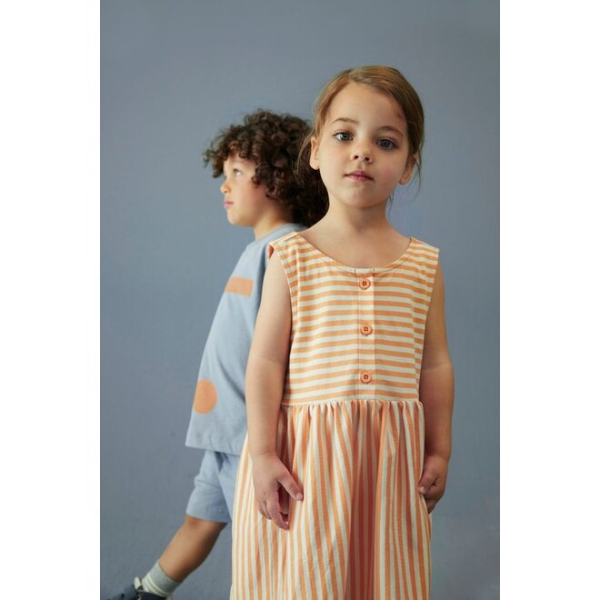 Gray Label | Sleeveless Dress GOTS Melon / Cream