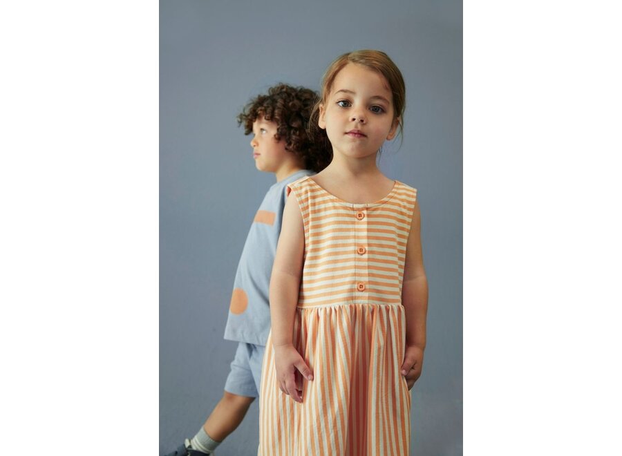 Gray Label | Sleeveless Dress GOTS Melon / Cream