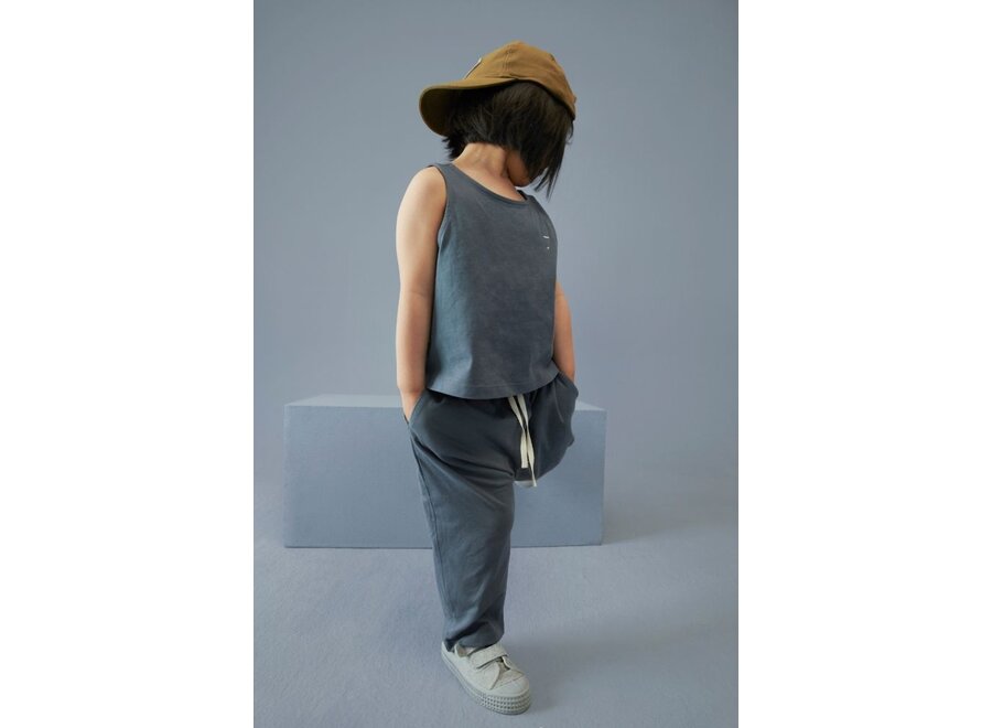 Gray Label | Pull Up Trousers GOTS Blue Grey