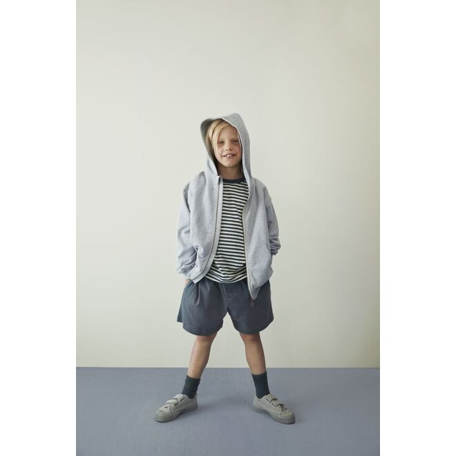 Gray Label | Button Shorts GOTS Blue Grey